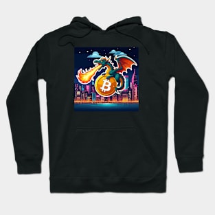 Crypto Currency Bitcoin Dragon Hoodie